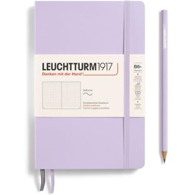 LEUCHTTURM1917 Libreta Paperback (B6+) 125 x 190 mm, Tapa Blanda, 123 páginas numeradas, Lilac, Puntos LEUCHTTURM1917 Libreta Paperback (B6+) 125 x 190 mm, Tapa Blanda, 123 páginas numeradas, Lilac, Puntos