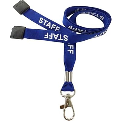 Customcard ltd ® Staff Lanyard Clip de metal para portatarjetas de identidad, color azul (paquete de 5) (el diseño puede variar) Customcard ltd ® Staff Lanyard Clip de metal para portatarjetas de identidad, color azul (paquete de 5) (el diseño puede variar)