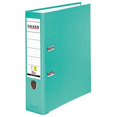FALKEN Carpeta S de polipropileno, de color, DIN A4, color Türkis ancho FALKEN Carpeta S de polipropileno, de color, DIN A4, color Türkis ancho