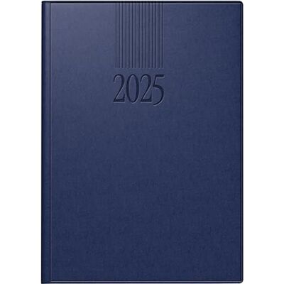 rido/idé Calendario de libro modelo ROMA 1 (2025), 1 página = 1 día, A5, 416 páginas, cubierta Balacron, color azul oscuro rido/idé Calendario de libro modelo ROMA 1 (2025), 1 página = 1 día, A5, 416 páginas, cubierta Balacron, color azul oscuro
