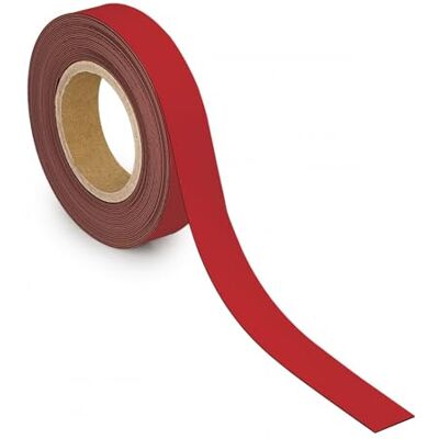 MAUL Cinta de identificación de 30 mm x 1 mm, Cinta rotulable con parte trasera magnética, versátil aplicación en la oficina, taller, almacén y cocina, se puede cortar individualmente, 10 m de MAUL Cinta de identificación de 30 mm x 1 mm, Cinta rotulable con parte trasera magnética, versátil aplicación en la oficina, taller, almacén y cocina, se puede cortar individualmente, 10 m de