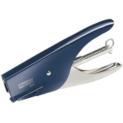Leitz Rapid 10538702 S51 Grapadora (capacidad para 15 hojas), color azul Leitz Rapid 10538702 S51 Grapadora (capacidad para 15 hojas), color azul