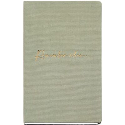Miquelrius Cuaderno Remember When, Interior Liso, 96 Hojas Color Crema, 130 x 210 mm, Cubierta Flexible Forradas con Tela, Portada Verde con Texto Dorado, Dorso Foto Cabaña Miquelrius Cuaderno Remember When, Interior Liso, 96 Hojas Color Crema, 130 x 210 mm, Cubierta Flexible Forradas con Tela, Portada Verde con Texto Dorado, Dorso Foto Cabaña