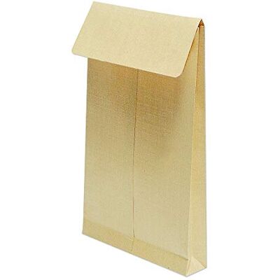 Clairefontaine Caja de 125 sobres kraft reforzados marrones de 24 x 260 x 330 mm con fuelle de 30 mm Autoadhesivos 130 g/m² Clairefontaine Caja de 125 sobres kraft reforzados marrones de 24 x 260 x 330 mm con fuelle de 30 mm Autoadhesivos 130 g/m²