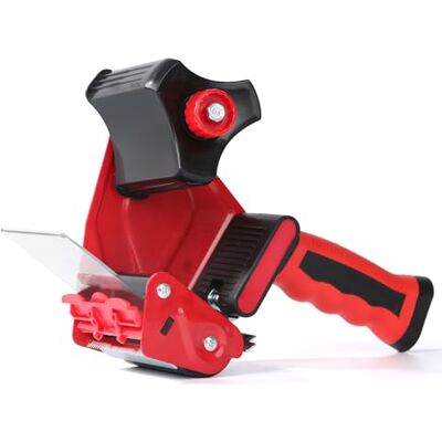 QILIMA Dispensador de cinta adhesiva de embalaje 5,1 cm Ligero Para envío, mudanza, cartón y caja Rojo QILIMA Dispensador de cinta adhesiva de embalaje 5,1 cm Ligero Para envío, mudanza, cartón y caja Rojo