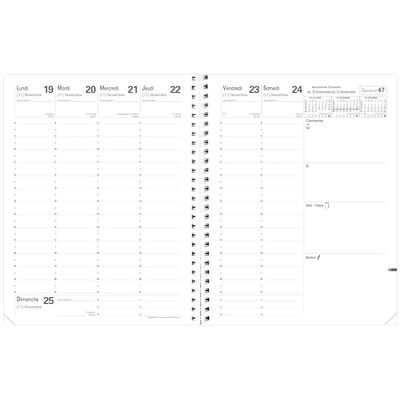 QUO VADIS – Recambio Agenda – Espiral – 2025 – Presidente S – Semanier Planning – Francés – 13 meses de diciembre – 21 x 27 cm – Papel Clairefontaine blanco – Fabricación francesa QUO VADIS – Recambio Agenda – Espiral – 2025 – Presidente S – Semanier Planning – Francés – 13 meses de diciembre – 21 x 27 cm – Papel Clairefontaine blanco – Fabricación francesa