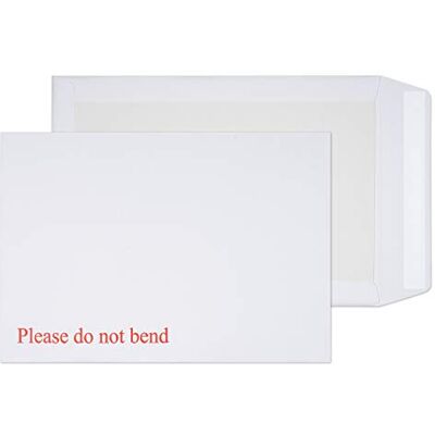 Blake Everyday sobres de cartón rígido C4 (32.4 x 22.9cm) 125 unidades 120 g/m² "Do Not Bend" en inglés sobres con respaldo rígido para documentos y certificados papeleria modelo Blake Everyday sobres de cartón rígido C4 (32.4 x 22.9cm) 125 unidades 120 g/m² "Do Not Bend" en inglés sobres con respaldo rígido para documentos y certificados papeleria modelo