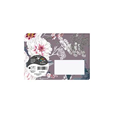 Clairefontaine – Paquete de 20 sobres impresos con borla, formato C6, 11,4 x 16,2 cm, 120 g, color violina, tema Botanic Garden – Invitaciones y Efectos – Gama Pollen Clairefontaine – Paquete de 20 sobres impresos con borla, formato C6, 11,4 x 16,2 cm, 120 g, color violina, tema Botanic Garden – Invitaciones y Efectos – Gama Pollen
