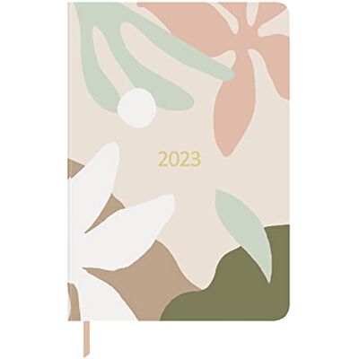Idena Agenda 2023, Floral, DIN A5, 192 páginas, 1 semana en 1 página, agenda Idena Agenda 2023, Floral, DIN A5, 192 páginas, 1 semana en 1 página, agenda