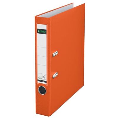 Leitz 10155045 Archivador plástico 180º con anillas A4 color naranja Leitz 10155045 Archivador plástico 180º con anillas A4 color naranja