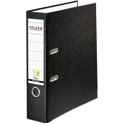 FALKEN Carpeta S de polipropileno, de color, DIN A4, color Negro ancho FALKEN Carpeta S de polipropileno, de color, DIN A4, color Negro ancho