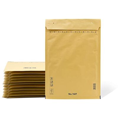OFITURIA Sobres Acolchados de Papel Burbuja Interior de Polietileno, Color Marrón, Bolsas para Envíos con Capacidad para Albergar Documentos (400 Sobres, 220 x 340 mm) OFITURIA Sobres Acolchados de Papel Burbuja Interior de Polietileno, Color Marrón, Bolsas para Envíos con Capacidad para Albergar Documentos (400 Sobres, 220 x 340 mm)