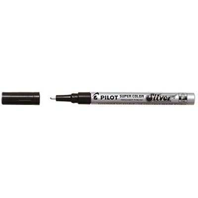 PILOT Super Colour Rotulador, color plata Single Pen PILOT Super Colour Rotulador, color plata Single Pen