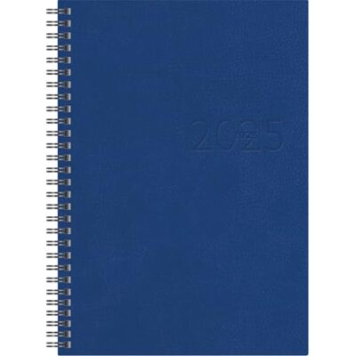 rido/idé Agenda de libro modelo studioplan int. (2025), 2 páginas = 1 semana, 168 × 240 mm, 160 páginas, cubierta de piel sintética, color azul rido/idé Agenda de libro modelo studioplan int. (2025), 2 páginas = 1 semana, 168 × 240 mm, 160 páginas, cubierta de piel sintética, color azul