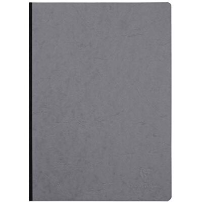 Clairefontaine Collection Age Bag Un cuaderno cosido con respaldo de tela gris – A4 21 x 29,7 cm – 192 páginas sólidas blancas – Papel 90 g – Cubierta para tarjeta con diseño de grano de piel Clairefontaine Collection Age Bag Un cuaderno cosido con respaldo de tela gris – A4 21 x 29,7 cm – 192 páginas sólidas blancas – Papel 90 g – Cubierta para tarjeta con diseño de grano de piel