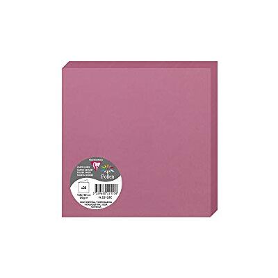 Clairefontaine 2126 C Pollen Pack de 25 Sobres dípticas 16 x 16 cm), color Rose Hortensia 16 x 16 x 0.10 Clairefontaine 2126 C Pollen Pack de 25 Sobres dípticas 16 x 16 cm), color Rose Hortensia 16 x 16 x 0.10