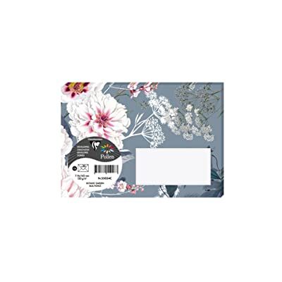 Clairefontaine Lote de 20 sobres impresos con borla, formato C6, 11,4 x 16,2 cm, 120 g, color azul oscuro, tema Botanic Garden Invitación Eventos y Correspondencia Gama Pollen Clairefontaine Lote de 20 sobres impresos con borla, formato C6, 11,4 x 16,2 cm, 120 g, color azul oscuro, tema Botanic Garden Invitación Eventos y Correspondencia Gama Pollen