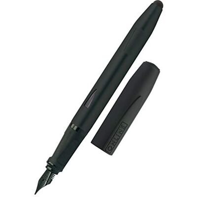 Online Switch Expert Pluma estilográfica y lápiz táctil para tablets y smartphones, multifunción, incluye cartuchos de tinta estándar, color negro, pluma de iridio, grosor F Online Switch Expert Pluma estilográfica y lápiz táctil para tablets y smartphones, multifunción, incluye cartuchos de tinta estándar, color negro, pluma de iridio, grosor F