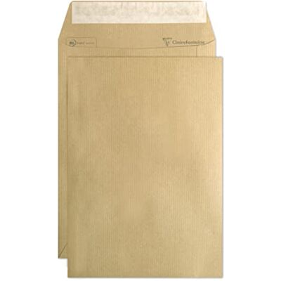Clairefontaine Caja de 500 sobres Kraft Milleraies marrón B5 176 x 250 mm Autoadhesivos 90 g/m² Clairefontaine Caja de 500 sobres Kraft Milleraies marrón B5 176 x 250 mm Autoadhesivos 90 g/m²