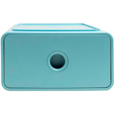 Exacompta Ref. 315433D – Caja de 3 módulos de clasificación Tiny Box 1 cajón Skandi superponible – Dimensiones exteriores: profundidad 19 x ancho 26,5 x 10 cm – Azul esmerilado Exacompta Ref. 315433D – Caja de 3 módulos de clasificación Tiny Box 1 cajón Skandi superponible – Dimensiones exteriores: profundidad 19 x ancho 26,5 x 10 cm – Azul esmerilado