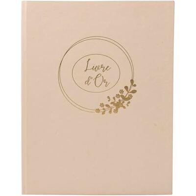 Libro de visitas Exacompta - 100 páginas, borde dorado - Boda o evento Libro de visitas Exacompta - 100 páginas, borde dorado - Boda o evento