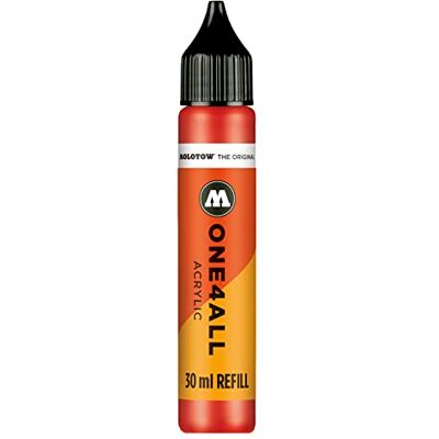 Molotow ONE4ALL Recarga acrílica (30 ml), color 013 rojo tráfico Molotow ONE4ALL Recarga acrílica (30 ml), color 013 rojo tráfico
