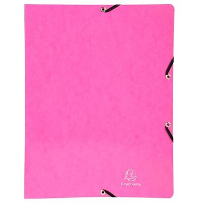 Exacompta Ref. 54894E Cartón de 20 archivadores de tarjeta brillante, con gomas – 2 anillos redondos de 15 mm – Espalda 20 mm – Dimensiones exteriores: 32 x 25 cm – Tamaño A4 – Rosa Exacompta Ref. 54894E Cartón de 20 archivadores de tarjeta brillante, con gomas – 2 anillos redondos de 15 mm – Espalda 20 mm – Dimensiones exteriores: 32 x 25 cm – Tamaño A4 – Rosa