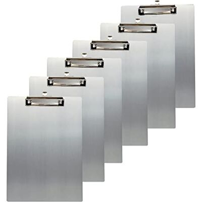 TUKA-i-AKUT 6x TUKA A4 Portapapeles de Aluminio con Pinza, Abrazadera de metal Recubierto de Goma, Tablilla con Sujetapapeles, Gran Resistencia, Robusto Aluminio Portapapeles, Juego de 6, Gris TKD8065-grey-6x TUKA-i-AKUT 6x TUKA A4 Portapapeles de Aluminio con Pinza, Abrazadera de metal Recubierto de Goma, Tablilla con Sujetapapeles, Gran Resistencia, Robusto Aluminio Portapapeles, Juego de 6, Gris TKD8065-grey-6x