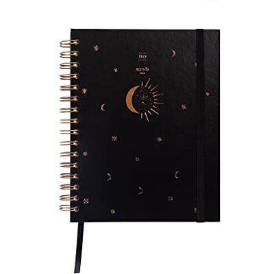 UO Agenda Anual Eclipse Semana Vista 2023: empieza en enero de 2023 y acaba en diciembre de 2023, Tapa dura, Incluye 126 stickers, Goma elástica y Cinta de registro, Multicolor, Mediano UO Agenda Anual Eclipse Semana Vista 2023: empieza en enero de 2023 y acaba en diciembre de 2023, Tapa dura, Incluye 126 stickers, Goma elástica y Cinta de registro, Multicolor, Mediano