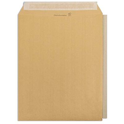 Clairefontaine Caja de 100 sobres Kraft Adour marrón con dorso de cartón rígido 24-260x330 mm Autoadhesivos 90 g/m² Clairefontaine Caja de 100 sobres Kraft Adour marrón con dorso de cartón rígido 24-260x330 mm Autoadhesivos 90 g/m²