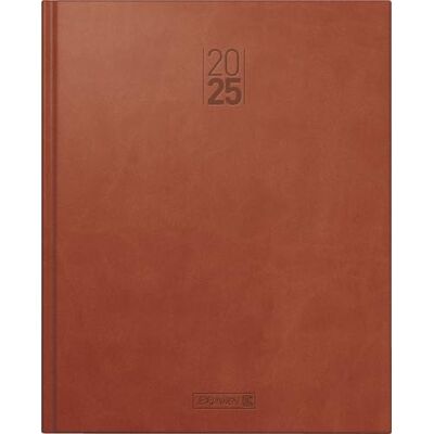 BRUNNEN Agenda de libro modelo Manager Wt 7 (2025), 2 páginas = 1 semana, 210 x 260 mm, 160 páginas, cubierta de piel sintética, color marrón BRUNNEN Agenda de libro modelo Manager Wt 7 (2025), 2 páginas = 1 semana, 210 x 260 mm, 160 páginas, cubierta de piel sintética, color marrón