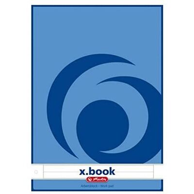 herlitz – Bloc de trabajo X. Book DIN A4, 50 hojas, a rayas herlitz – Bloc de trabajo X. Book DIN A4, 50 hojas, a rayas