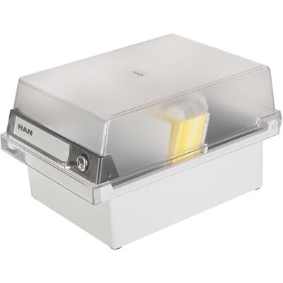 HAN -Bürogeräte Card Archivador de fichas tamaño A6 77 x 140 x 250 mm color gris HAN -Bürogeräte Card Archivador de fichas tamaño A6 77 x 140 x 250 mm color gris