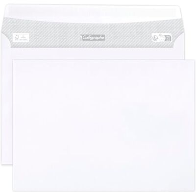 Calligraphe Clairefontaine Caja de 500 sobres C5 Autoadhesivos Blancos 16,2x22,9 cm 80gr a Granel Calligraphe Clairefontaine Caja de 500 sobres C5 Autoadhesivos Blancos 16,2x22,9 cm 80gr a Granel