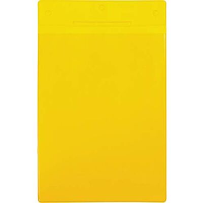 Djois made by Tarifold - Pack 10 Porta-documentos magnéticos de señalizacion A5 Vertical para estanterías, contenedores Bolsas Magnéticas- color Amarillo Djois made by Tarifold - Pack 10 Porta-documentos magnéticos de señalizacion A5 Vertical para estanterías, contenedores Bolsas Magnéticas- color Amarillo