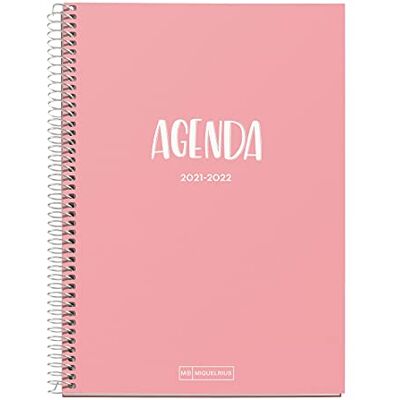 Miquelrius Agenda Escolar 2021-2022, Tamaño Plus 15 x 21.3 cm, Día Página, School Rosa, Idioma Español Miquelrius Agenda Escolar 2021-2022, Tamaño Plus 15 x 21.3 cm, Día Página, School Rosa, Idioma Español