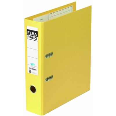 Elba Lever Arch File Rado Plast 80 mm, for A4, PVC Yellow Carpeta (for A4, PVC Yellow, Amarillo) Elba Lever Arch File Rado Plast 80 mm, for A4, PVC Yellow Carpeta (for A4, PVC Yellow, Amarillo)