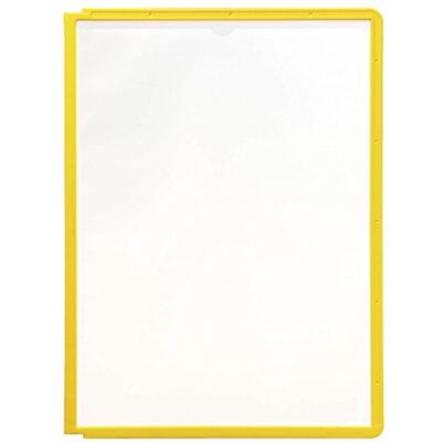 Durable Panel de exhibición Panel Sherpa A4, PP, A4, amarillo, paquete de 5 Durable Panel de exhibición Panel Sherpa A4, PP, A4, amarillo, paquete de 5