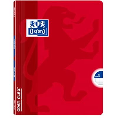 Oxford OpenFlex Lote de 60 cuadernos OpenFlex (17 x 22 cm, grandes baldosas Seyès 96 páginas grapadas, cubierta de polipro, varios colores Oxford OpenFlex Lote de 60 cuadernos OpenFlex (17 x 22 cm, grandes baldosas Seyès 96 páginas grapadas, cubierta de polipro, varios colores