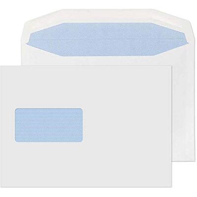 Blake Everyday sobres C5 (16.2 x 22.9cm) 500 unidades 100 g/m² certifcado PEFC y sostenible sobres blancos con goma con ventana papelería para oficinas y manualidades modelo Blake Everyday sobres C5 (16.2 x 22.9cm) 500 unidades 100 g/m² certifcado PEFC y sostenible sobres blancos con goma con ventana papelería para oficinas y manualidades modelo