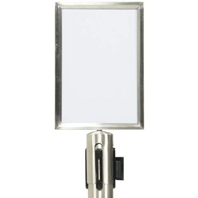 SECURIT Porta Carteles A4 Doble Cara Plateado SECURIT Porta Carteles A4 Doble Cara Plateado