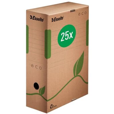 Esselte Eco Organizadores de almacenaje (140g, 100 x 327 x 233 mm, Marrón, Verde) Pack de 25 Esselte Eco Organizadores de almacenaje (140g, 100 x 327 x 233 mm, Marrón, Verde) Pack de 25