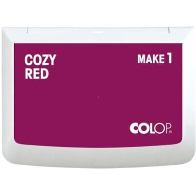 COLOP Cojín de sello MAKE 1 cozy rojo, 50 x 90 mm COLOP Cojín de sello MAKE 1 cozy rojo, 50 x 90 mm