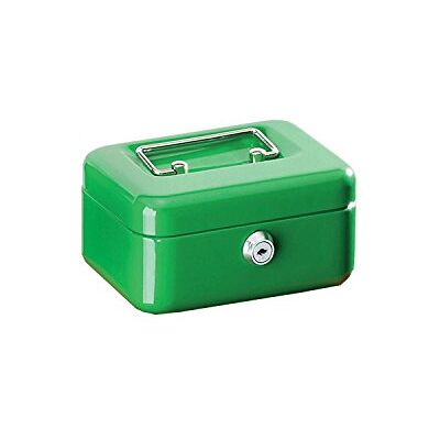 ALCO -Albert 840-18 Caja de dinero con cerradura, pequeña, 152 x 119 x 76 mm, caja de dinero con compartimento para monedas, 2 llaves, verde ALCO -Albert 840-18 Caja de dinero con cerradura, pequeña, 152 x 119 x 76 mm, caja de dinero con compartimento para monedas, 2 llaves, verde