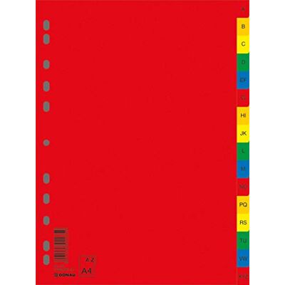 DONAU Danubio 7726095pl de 99 color registro, PP, A4, 230 x 297 mm, de la a a la Z, 16 tarjetas DONAU Danubio 7726095pl de 99 color registro, PP, A4, 230 x 297 mm, de la a a la Z, 16 tarjetas