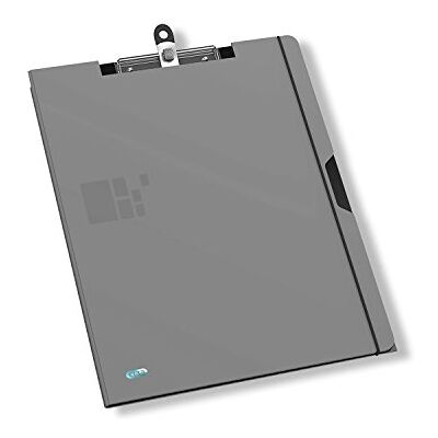 Oxford Elba GR Portapapeles (polipropileno, A4, cierre mediante goma, soporte para hojas, funda transparente), color gris Oxford Elba GR Portapapeles (polipropileno, A4, cierre mediante goma, soporte para hojas, funda transparente), color gris