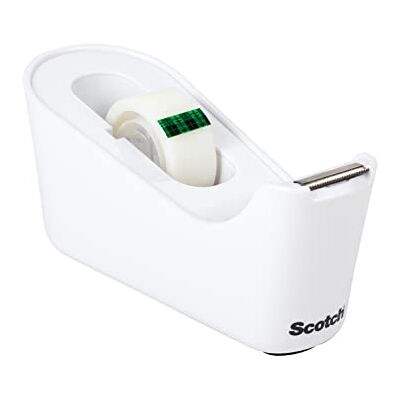 Scotch Dispensador blanco C18 y cinta Magic, 19 mm נ33 m, 1 rollo/paquete Scotch Dispensador blanco C18 y cinta Magic, 19 mm נ33 m, 1 rollo/paquete