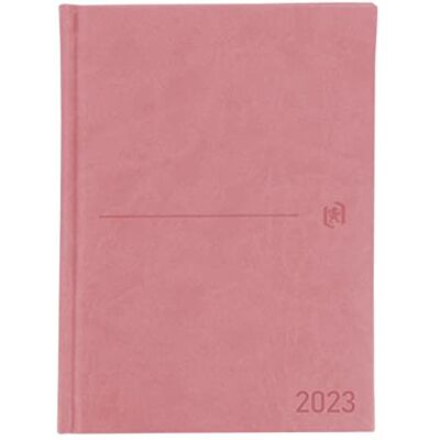Oxford , Agenda 2023 Día por Página, Tamaño A5, Tapa Extradura Cosida, Español, Color Rosa Pastel Oxford , Agenda 2023 Día por Página, Tamaño A5, Tapa Extradura Cosida, Español, Color Rosa Pastel