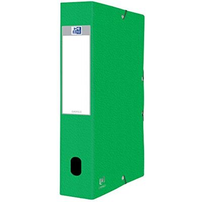 Oxford Elba Cajón archivador elástico archivo cartón prensado con elástico Cierre 60mm Spine A4 Verde Ref 4506014 Oxford Elba Cajón archivador elástico archivo cartón prensado con elástico Cierre 60mm Spine A4 Verde Ref 4506014