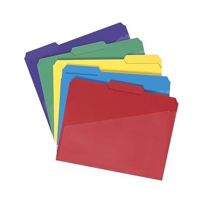 Smead Slash Pocket Poly Archivador (1/3, tamaño de carta, 30 unidades), varios colores Smead Slash Pocket Poly Archivador (1/3, tamaño de carta, 30 unidades), varios colores